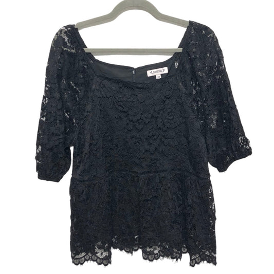 Top Ss By Nanette Lepore In Black, Size:L