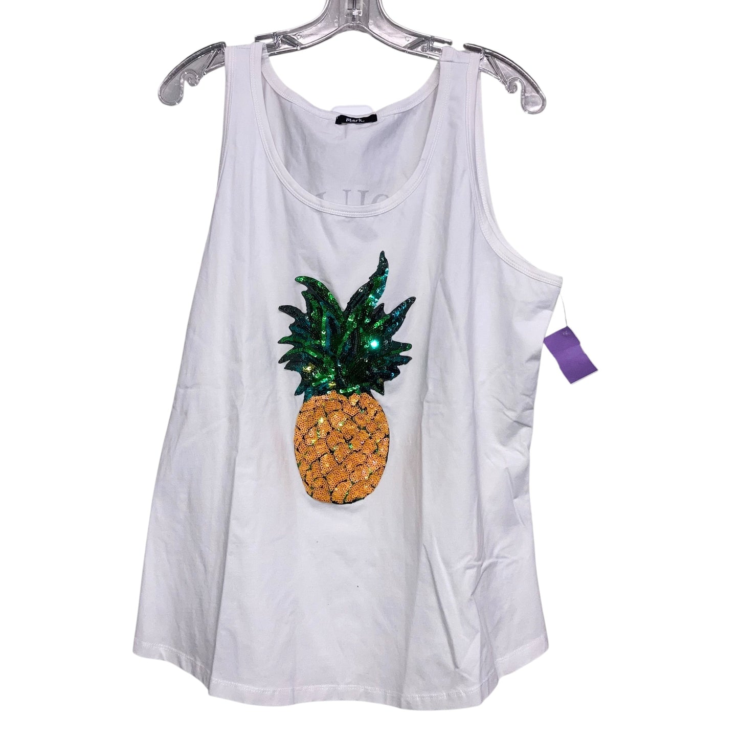 Top Sleeveless By Mark In White, Size:Xl