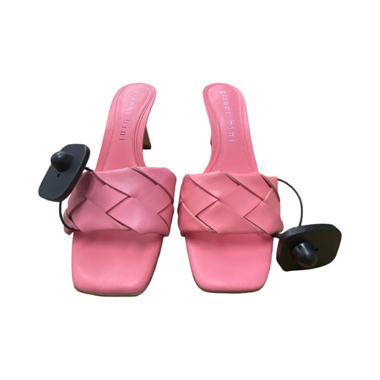 Sandals Heels Kitten By Gianni Bini In Pink, Size:7