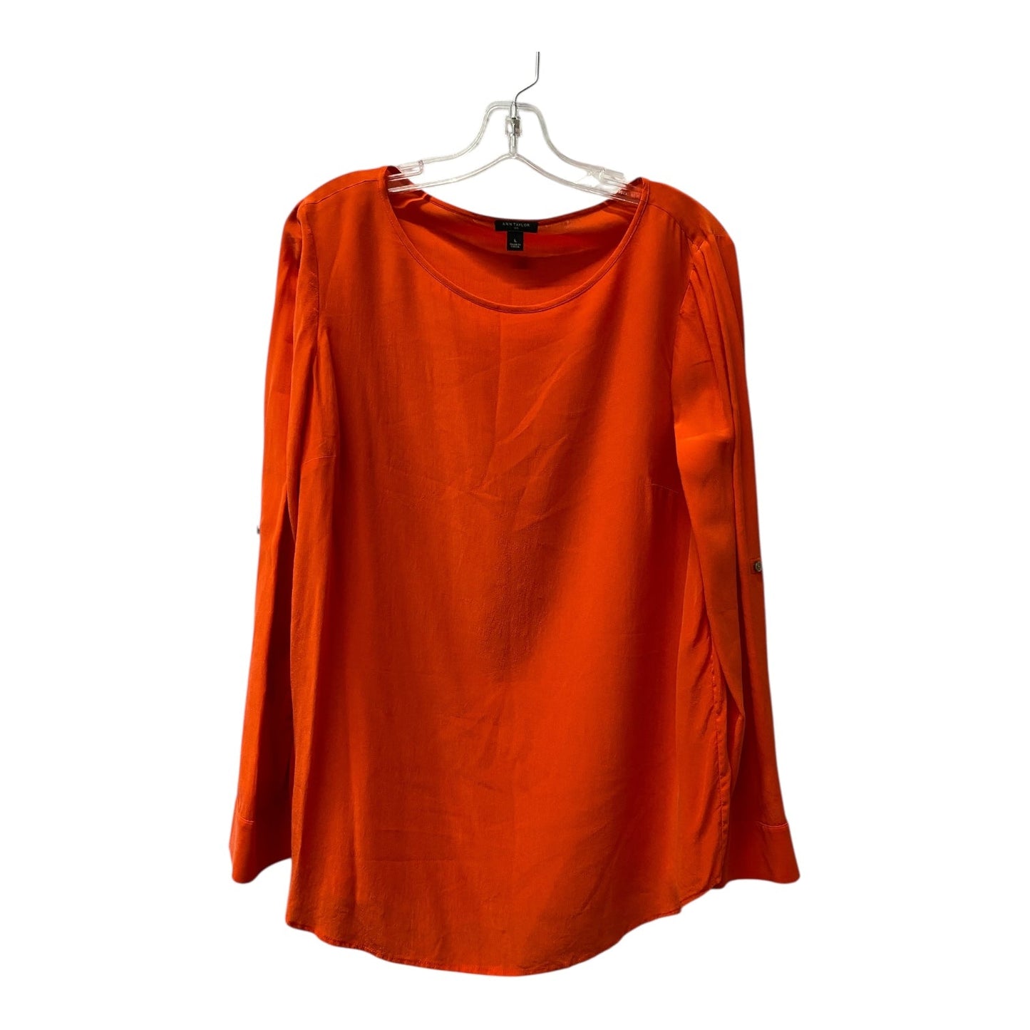 Top Ls By Ann Taylor In Orange, Size:L