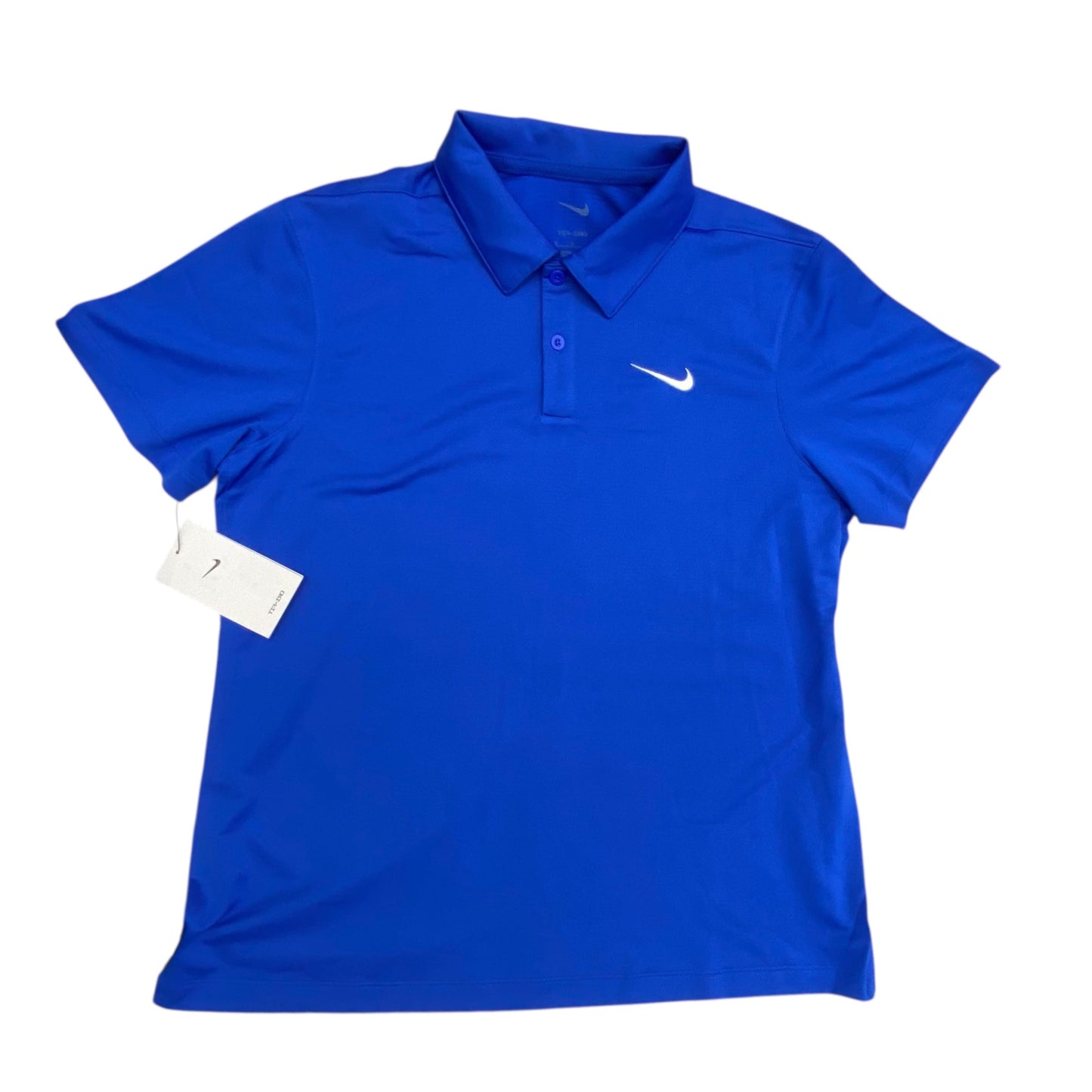 Athletic Top Ss By Nike In Blue, Size:L