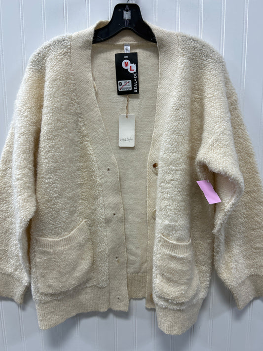 Sweater Cardigan By Wit & Wisdom In Cream, Size:L