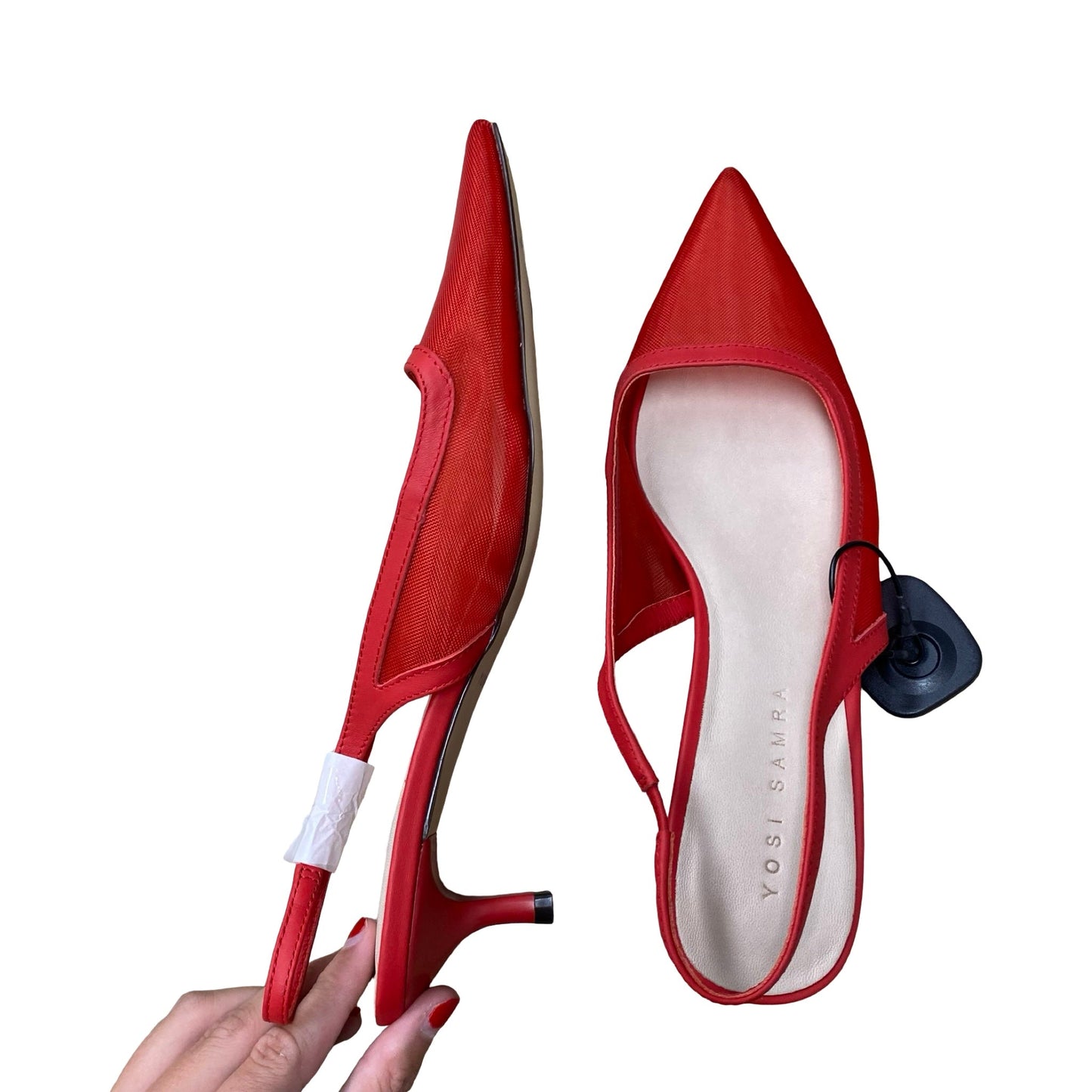 Shoes Heels Kitten By Yosi Samra In Red, Size:9.5