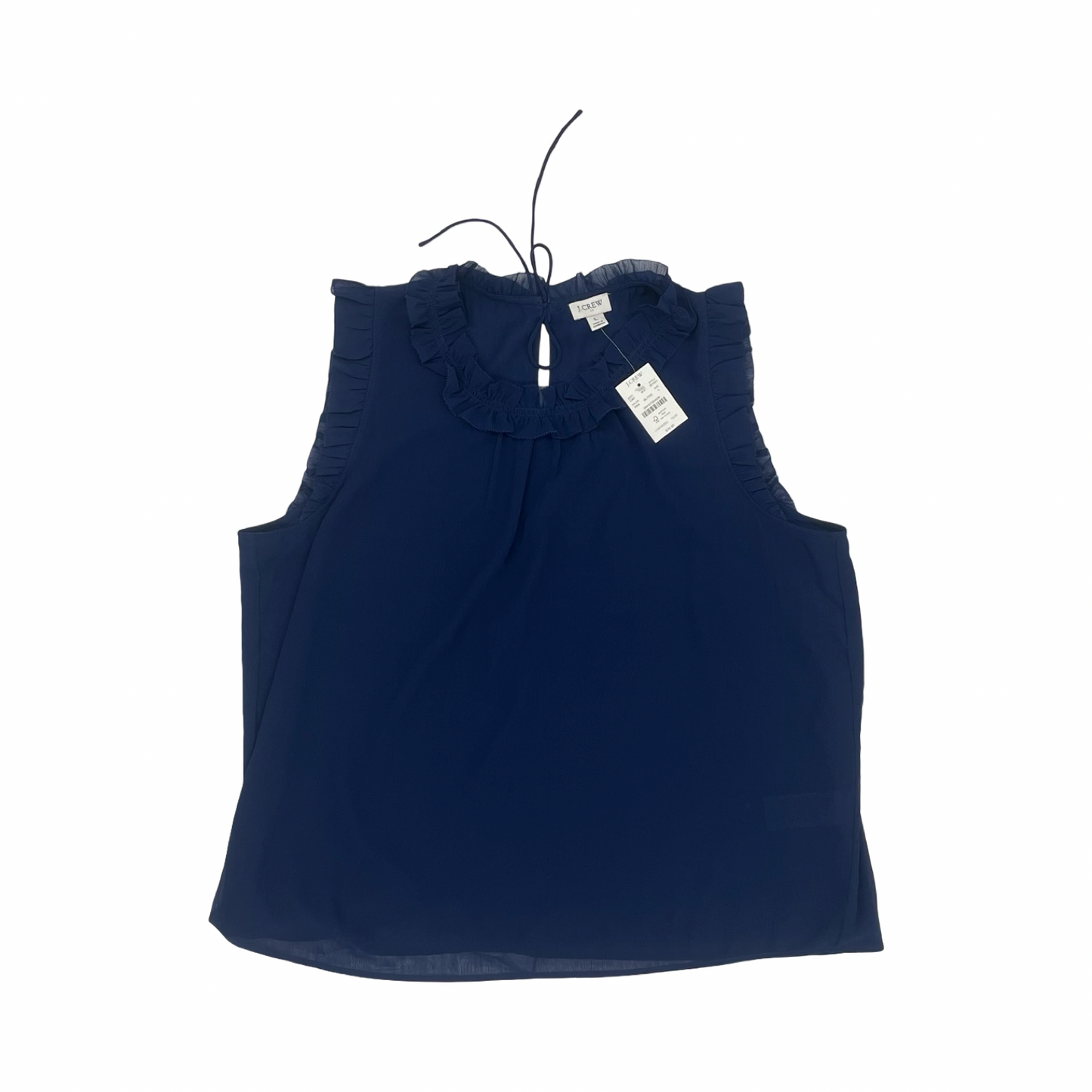 Blouse Sleeveless By J. Crew In Navy, Size:L