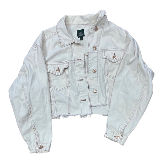 Jacket Denim By Wild Fable In White, Size:S
