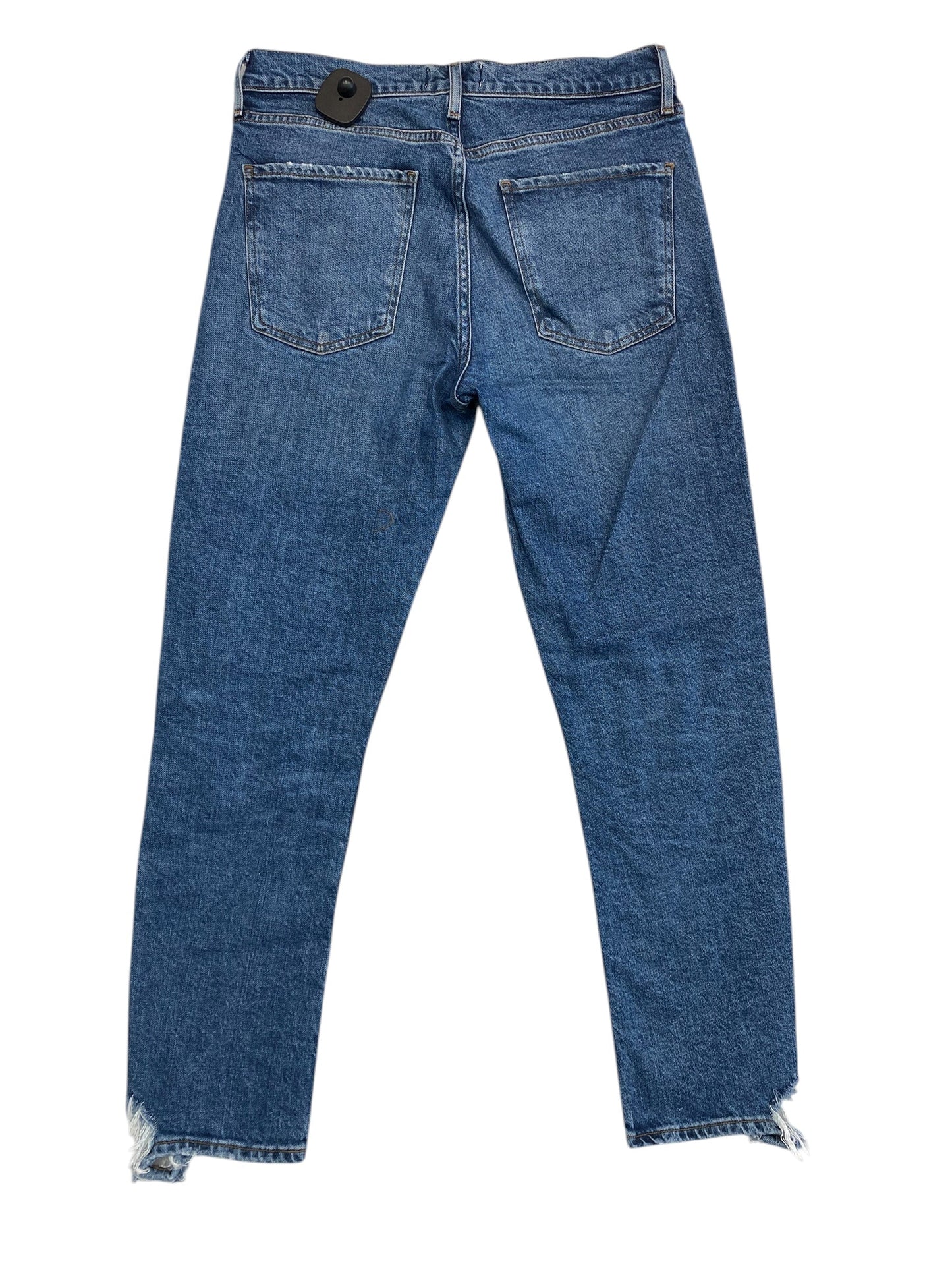 Jeans Straight By Agolde In Blue Denim, Size:6