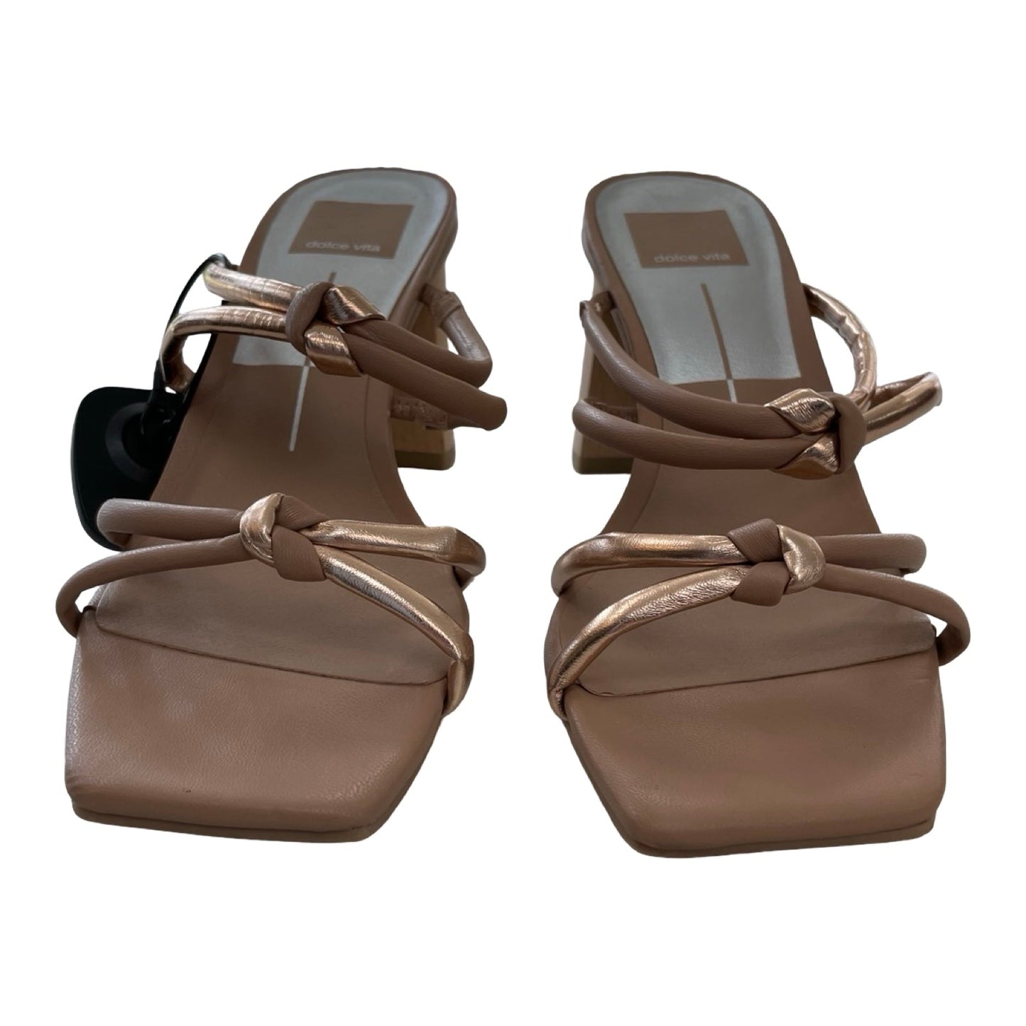 Sandals Heels Block By Dolce Vita In Tan, Size:7.5