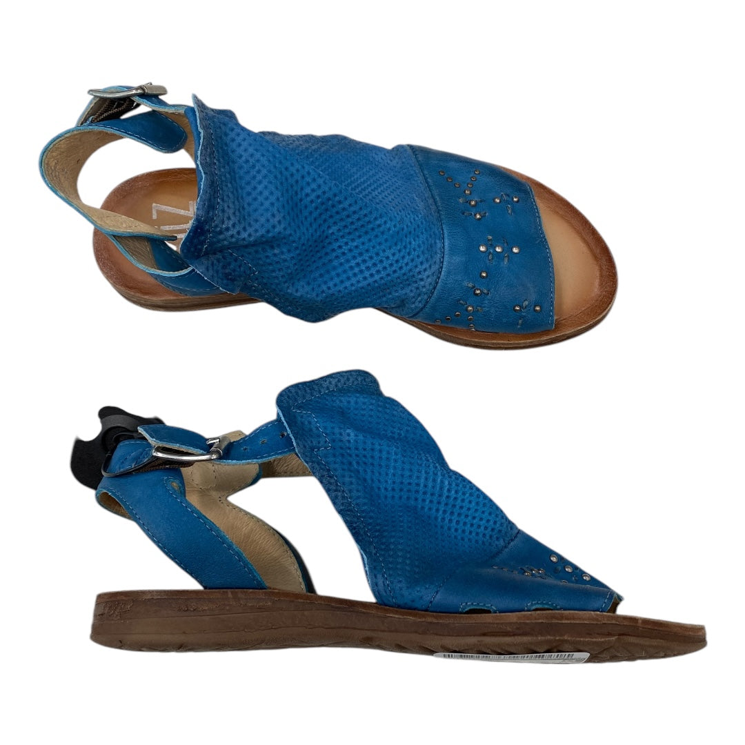 Sandals Flats By Miz Mooz In Blue, Size:7.5