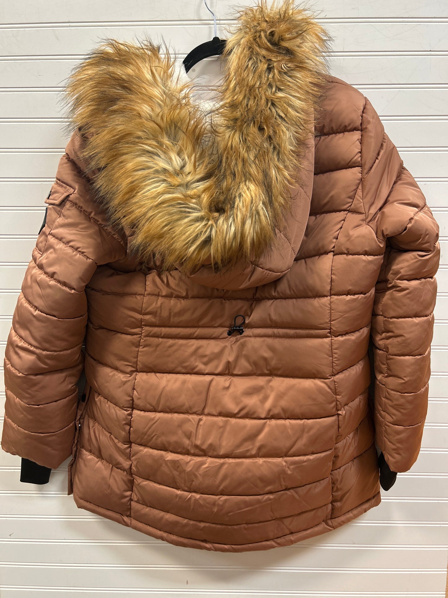 Coat Puffer & Quilted By Steve Madden In Bronze, Size:L