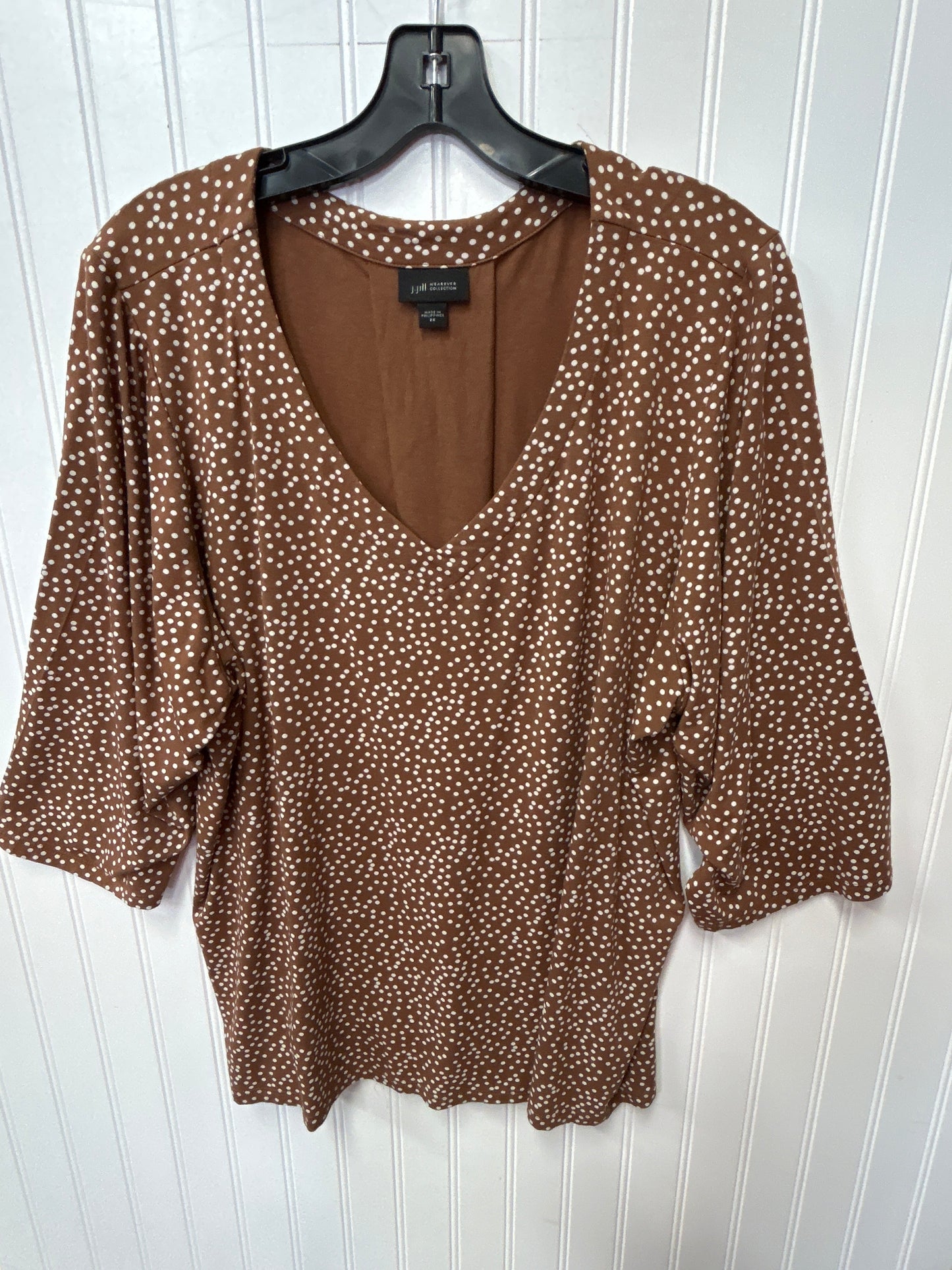 Top Ls By J. Jill In Brown, Size:2X