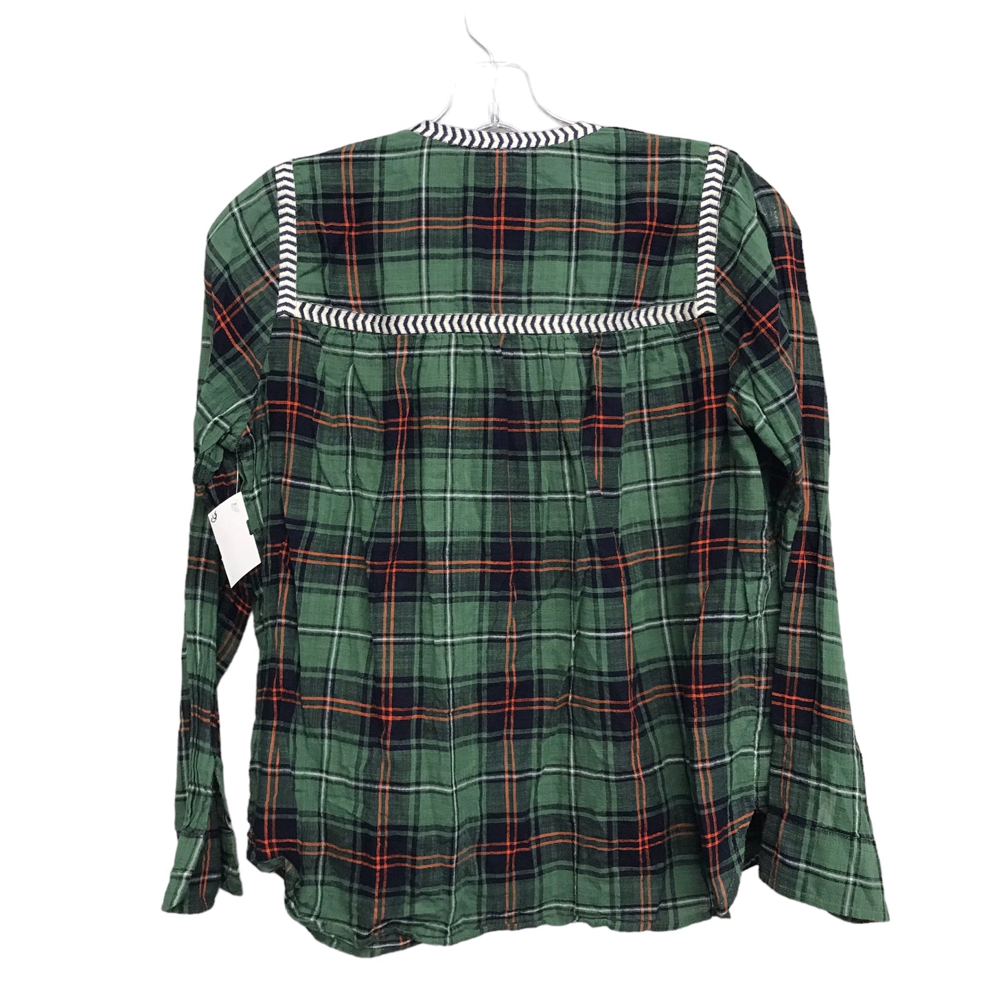 PLAID PATTERN TOP LS by J. CREW Size:XS