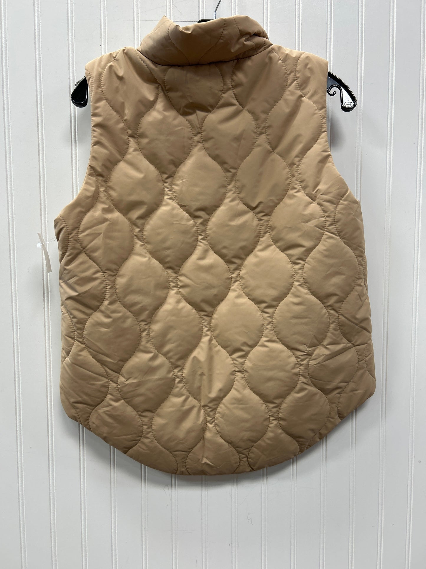 Vest Puffer & Quilted By Clothes Mentor In Tan, Size:S