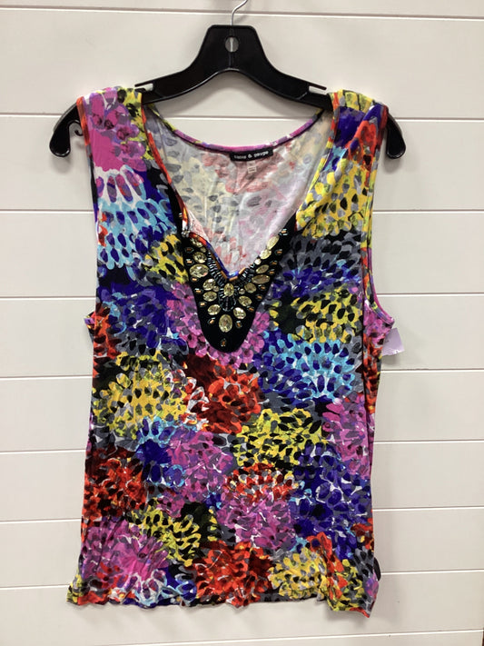 Top Sleeveless By Cable And Gauge In Multi, Size:Xl