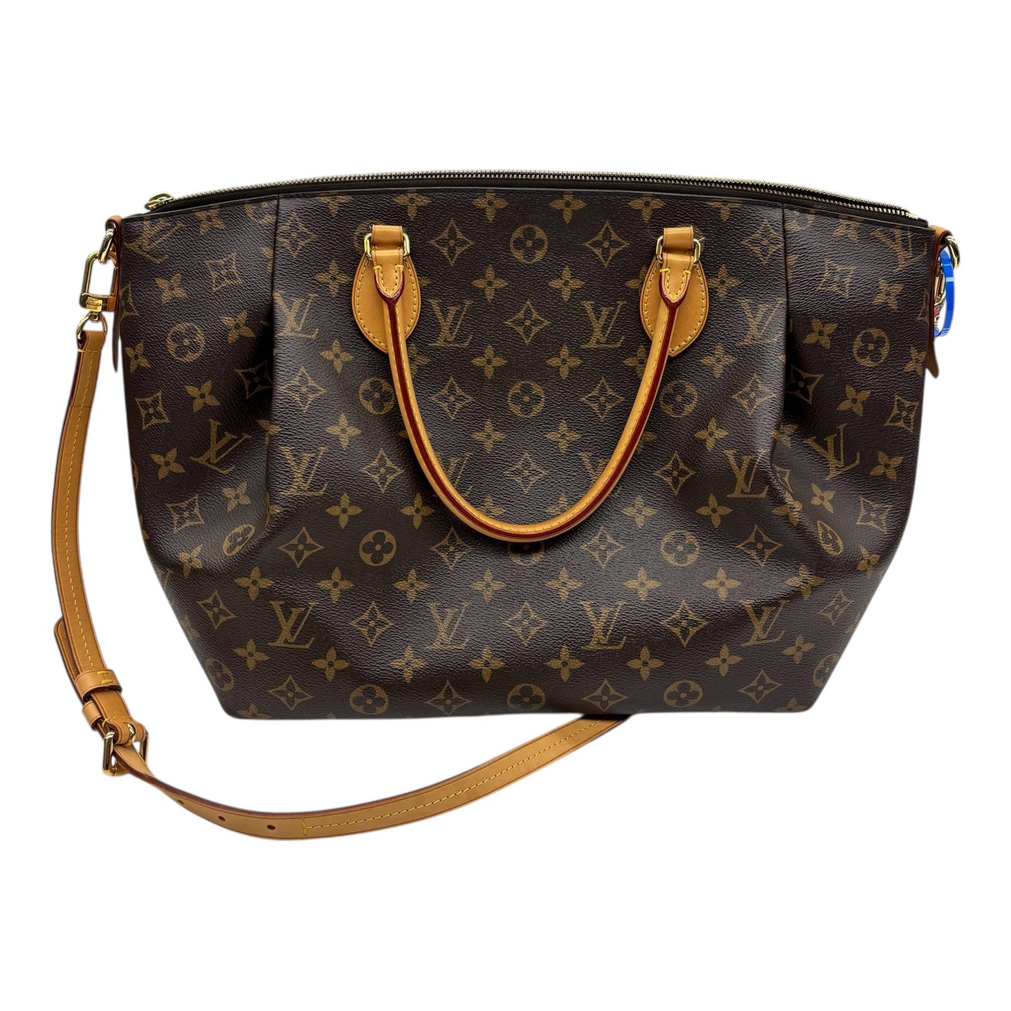 Handbag Luxury Designer By Louis Vuitton In Brown, Size:Large