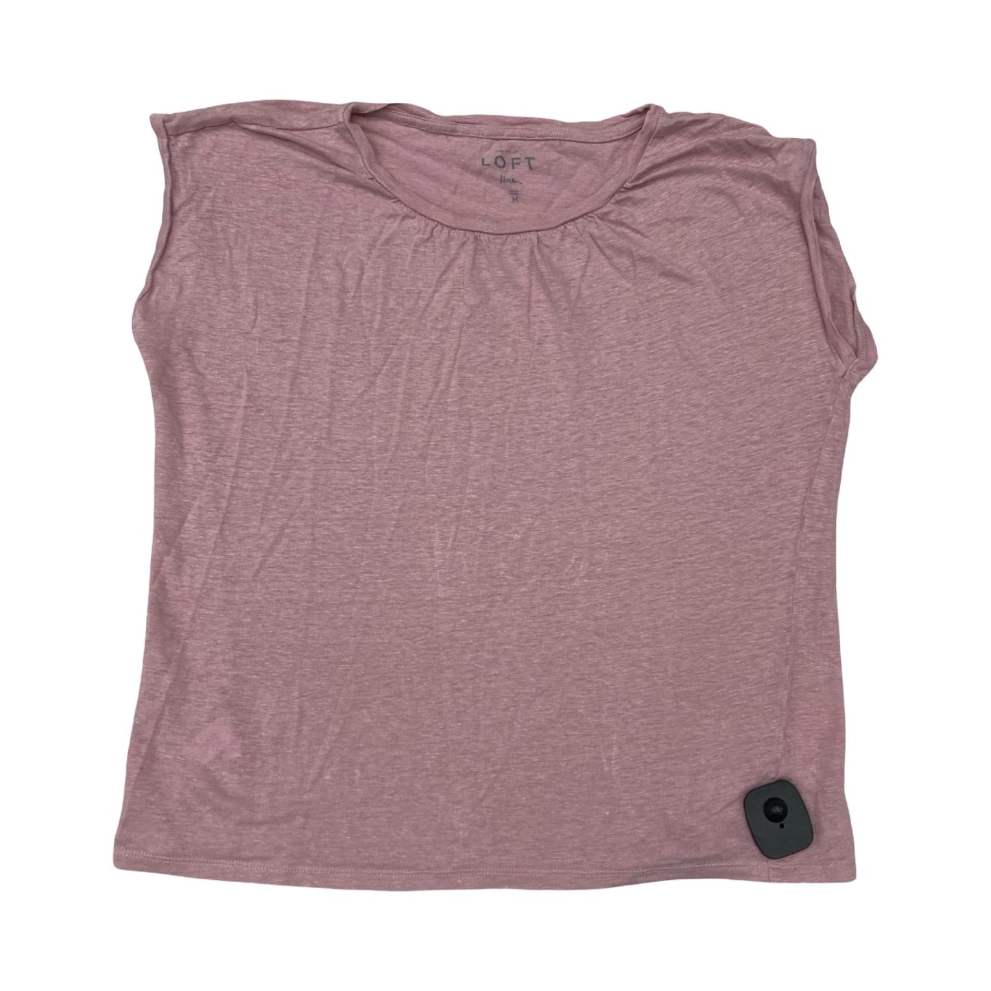 Top Sleeveless By Loft In Pink, Size:M
