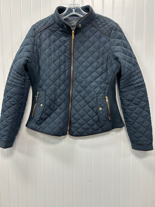 Jacket Puffer & Quilted By Love Tree In Navy, Size:L