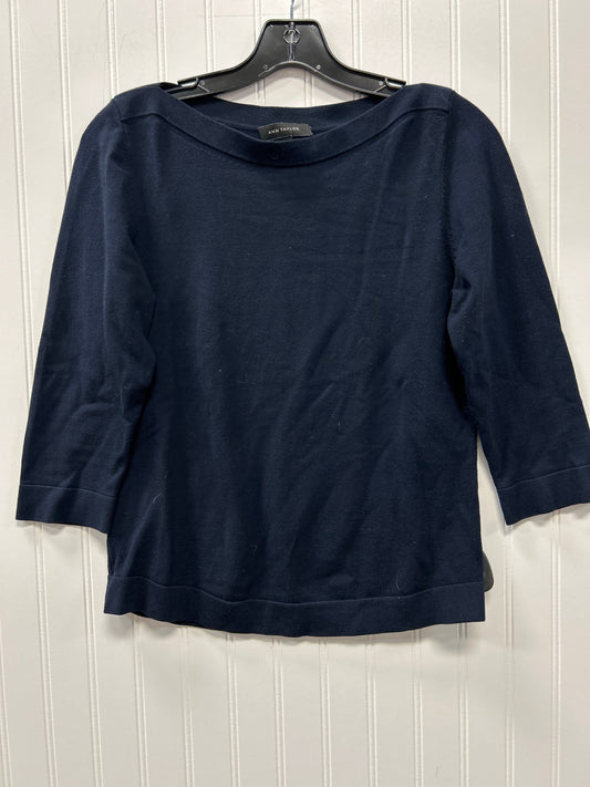 Top Ls By Ann Taylor In Navy, Size:M