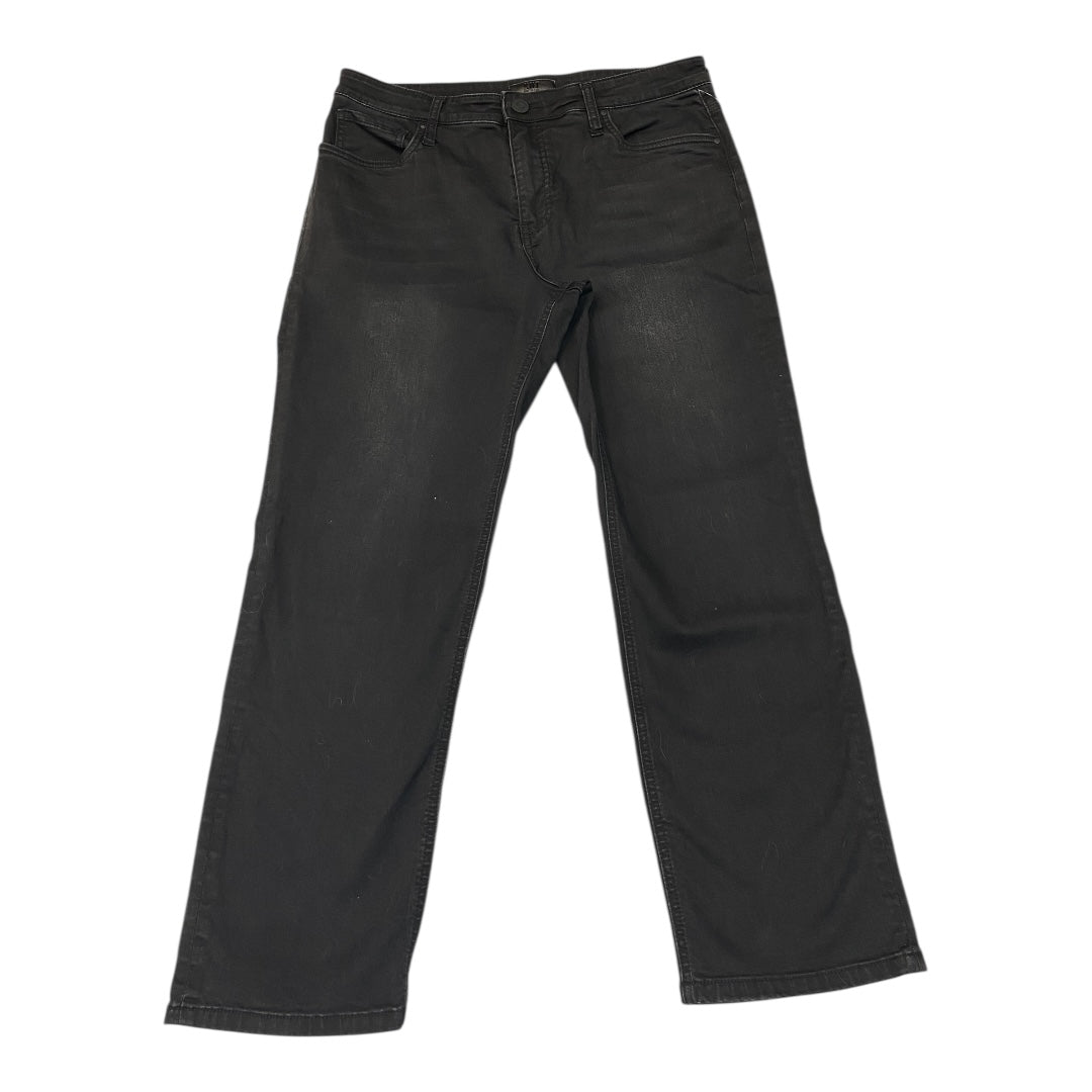 Jeans Straight By Kut In Black Denim, Size:12