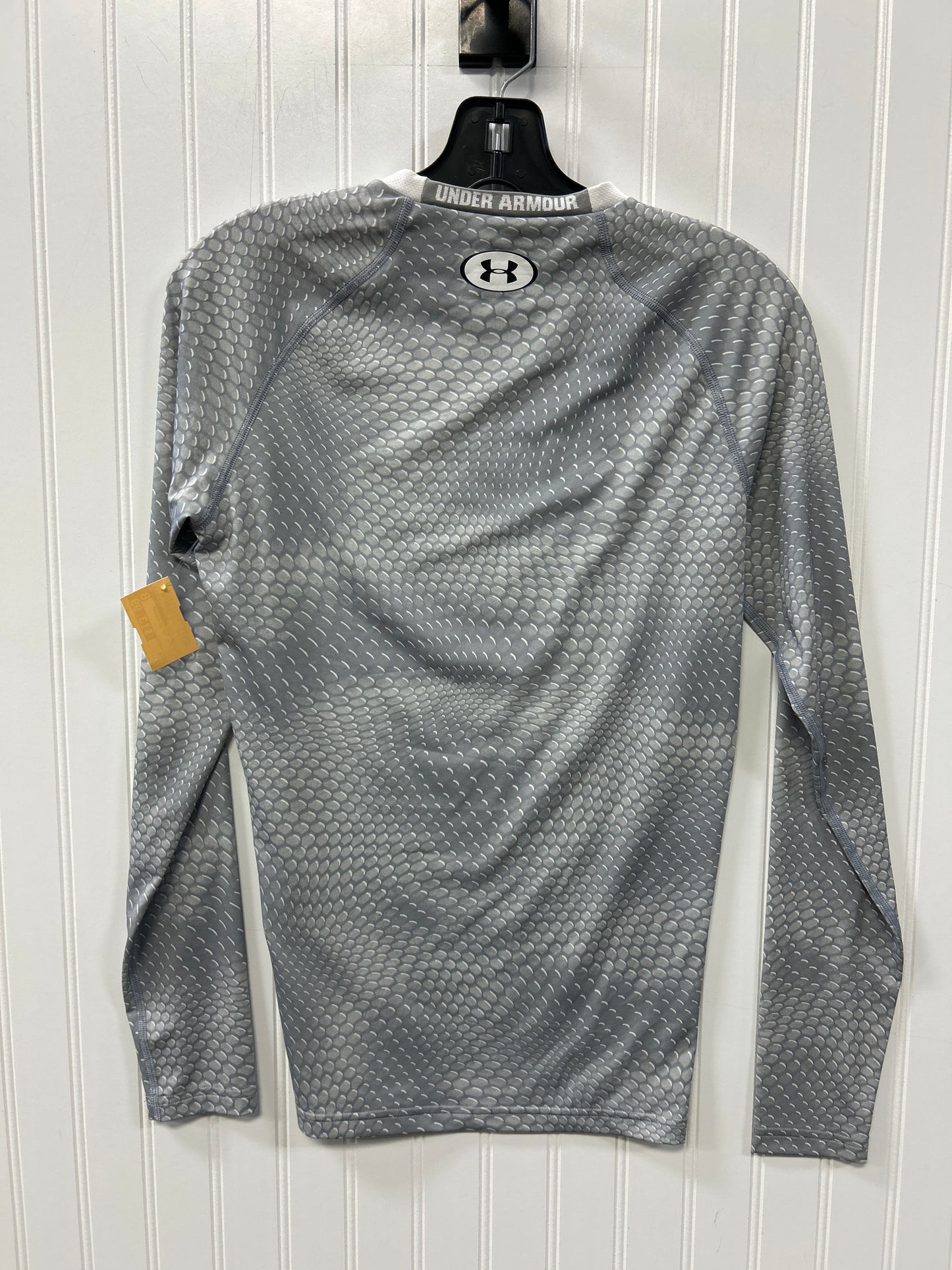 Athletic Top Ls Collar By Under Armour In Grey, Size:M