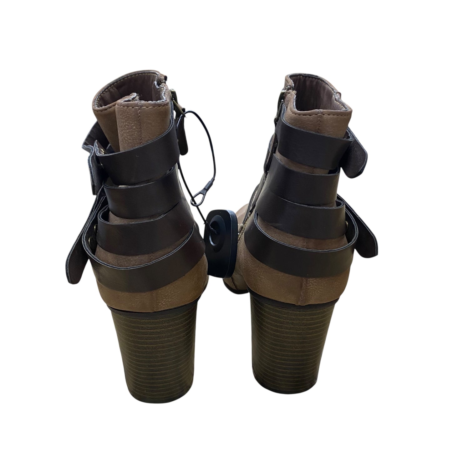 Boots Ankle Heels By Madden Girl In Brown, Size:10