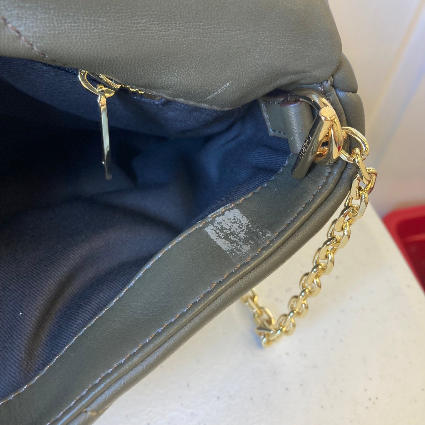 Handbag By Gerard Darel In Grey, Size:Small