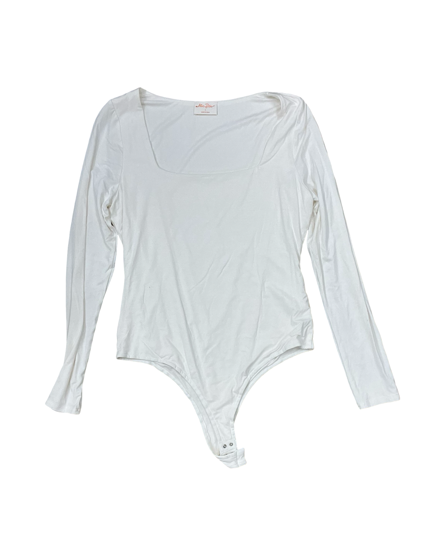 Bodysuit By Allie Rose In Cream, Size:L