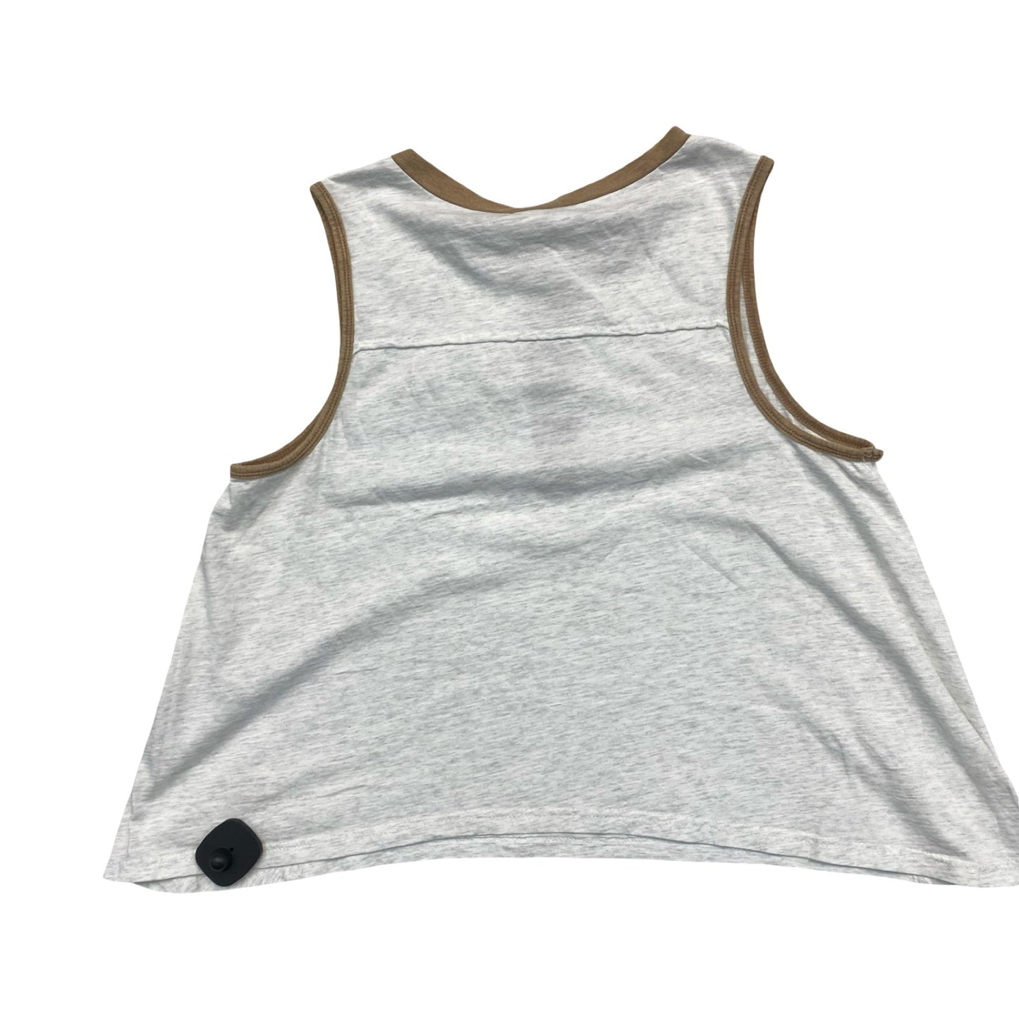 Top Sleeveless By Hem & Thread In Tan & White, Size:M