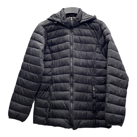 Coat Puffer & Quilted By St Johns Bay In Black, Size:Xl