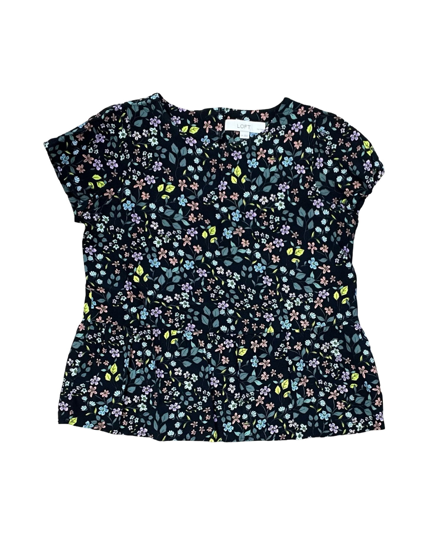 Top Ss By Loft In Black, Size:Xs