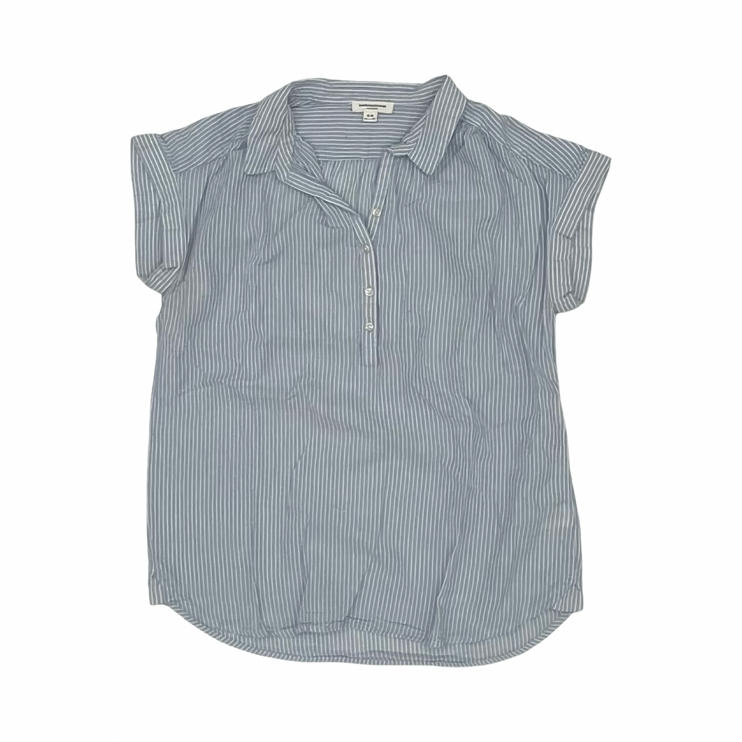 Blouse Ss By Beachlunchlounge In Blue & White, Size:M