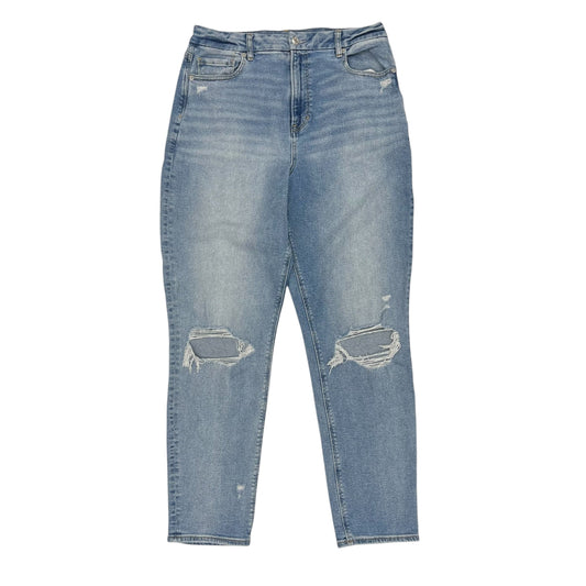 Jeans Straight By American Eagle In Blue Denim, Size:14