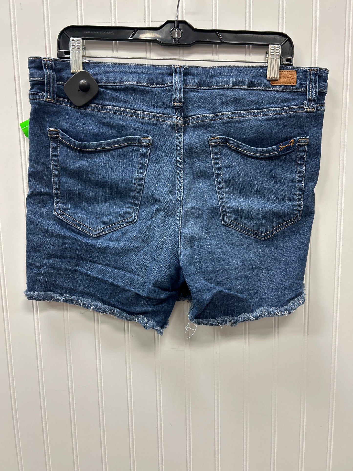 Shorts By Seven 7 In Blue Denim, Size:14