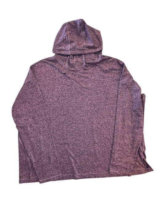 Athletic Top Ls Collar By Athleta In Purple, Size:2X