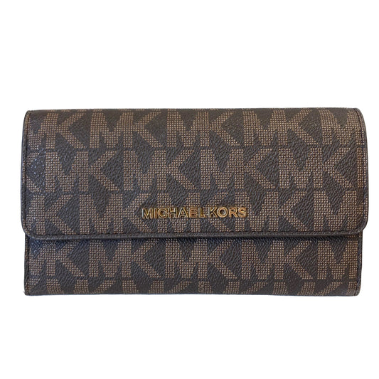Wallet Designer By Michael Kors In Brown, Size:Medium