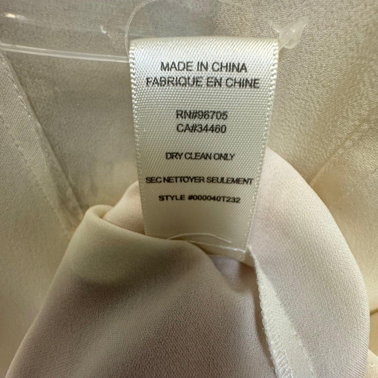 Charlie Sleeveless Silk Top By Rebecca Taylor In Cream, Size: 4
