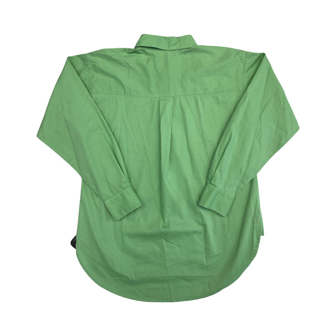 Blouse Ls By Loft In Green, Size:Xs