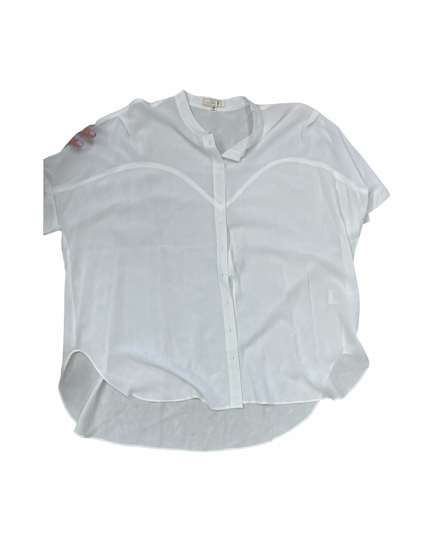 Top Ss By Clothes Mentor In White, Size:M
