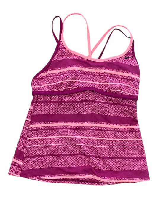 Athletic Tank Top By Nike In Pink, Size:M
