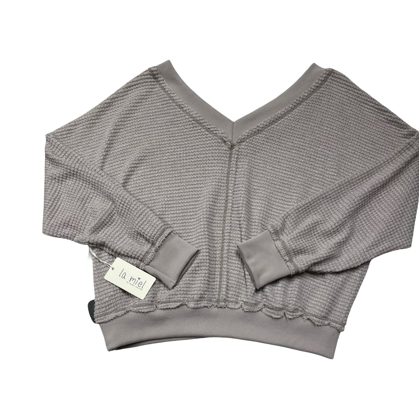 Top Ls By La Miel In Taupe, Size:M