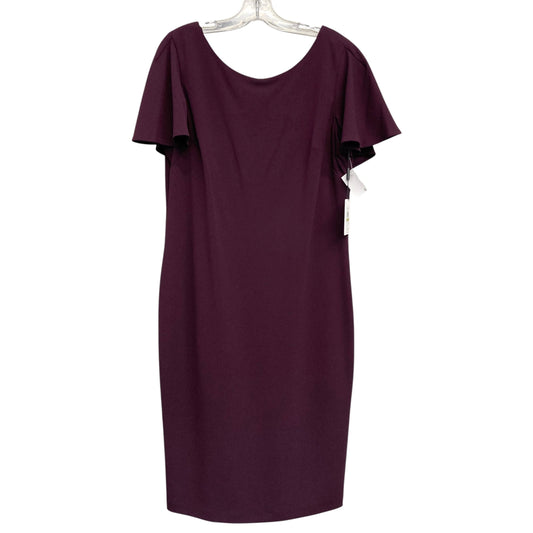 Dress Work By Calvin Klein In Purple, Size:L