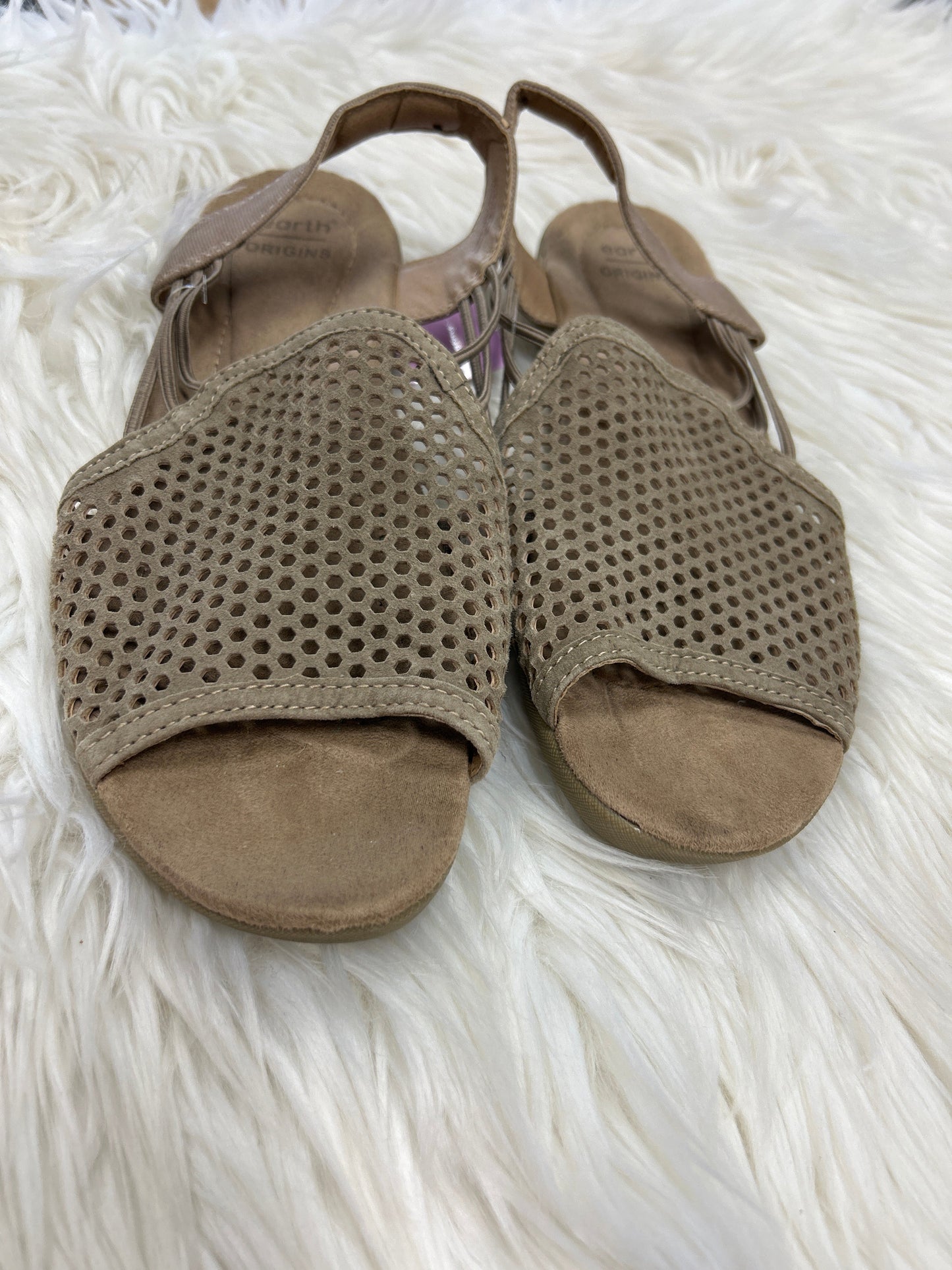 Sandals Flats By Earth Origins In Taupe, Size:8.5