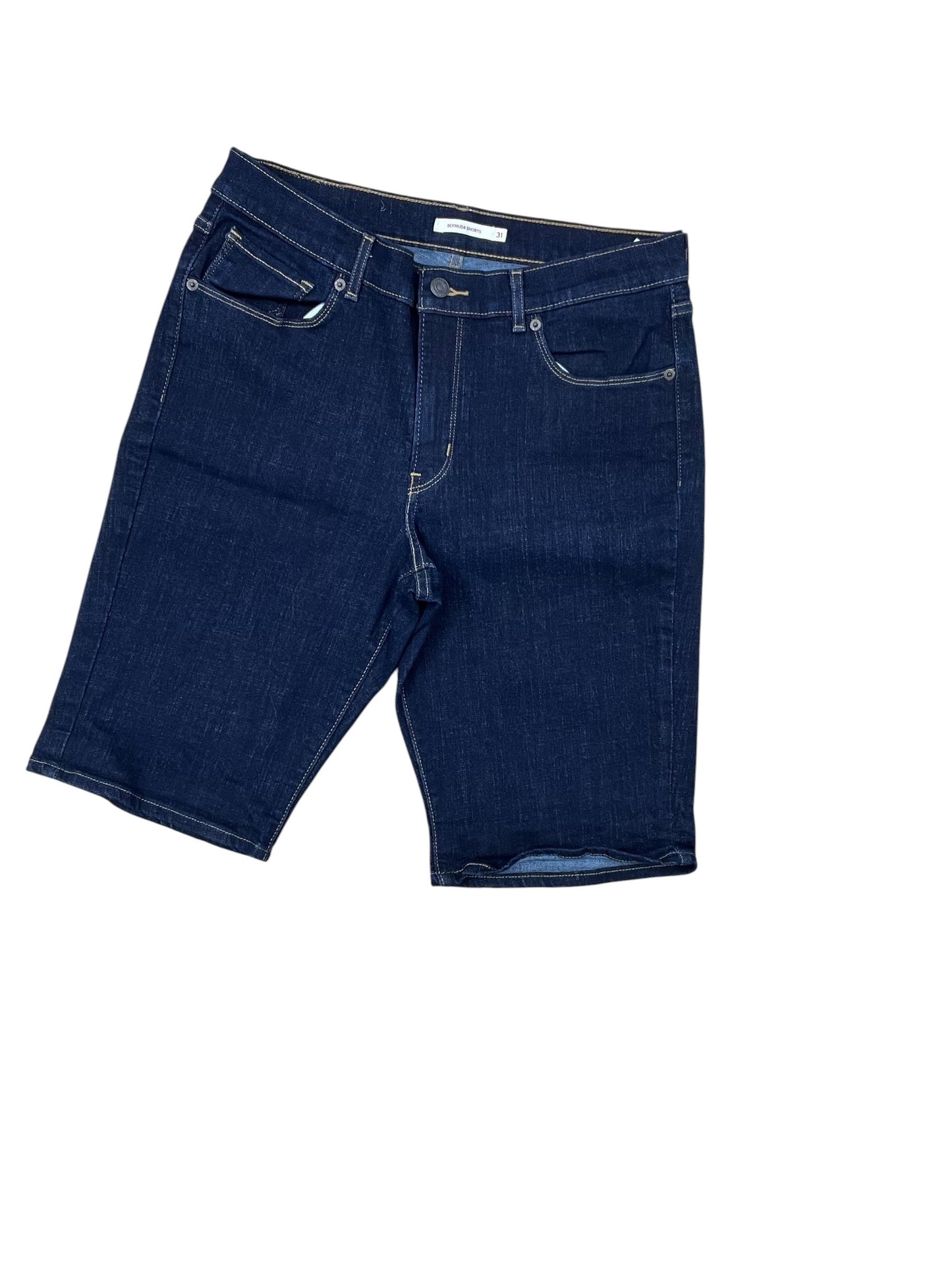 Shorts By Levis In Blue Denim, Size:12