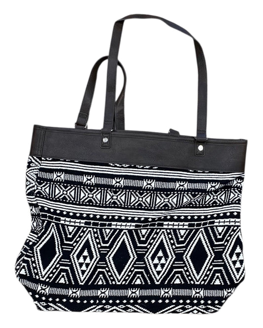 Tote By Thirty One In Brown & White, Size:Large