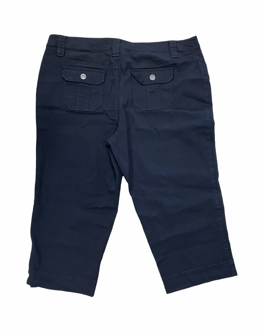 Pants Cropped By Nicole By Nicole Miller In Black, Size:16