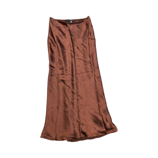 Skirt Maxi By Asos In Bronze, Size:4