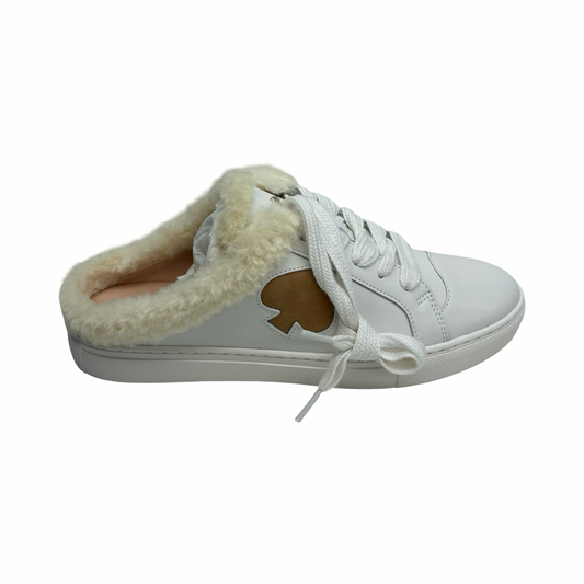 Shoes Designer By Kate Spade In Brown & White, Size:8.5