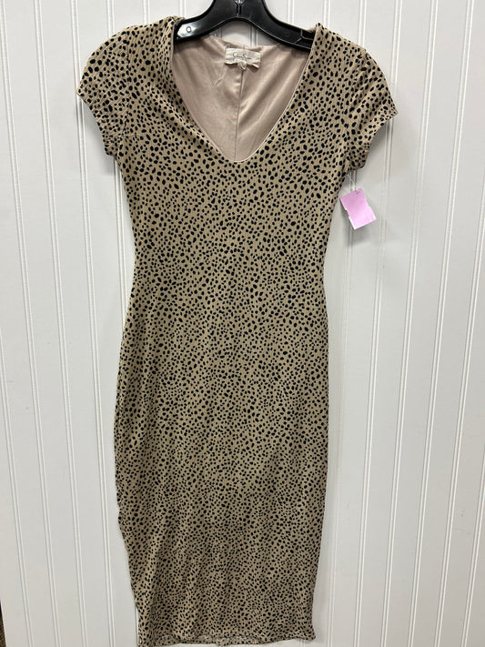 Dress Casual Midi By Jessica Simpson In Animal Print, Size:M