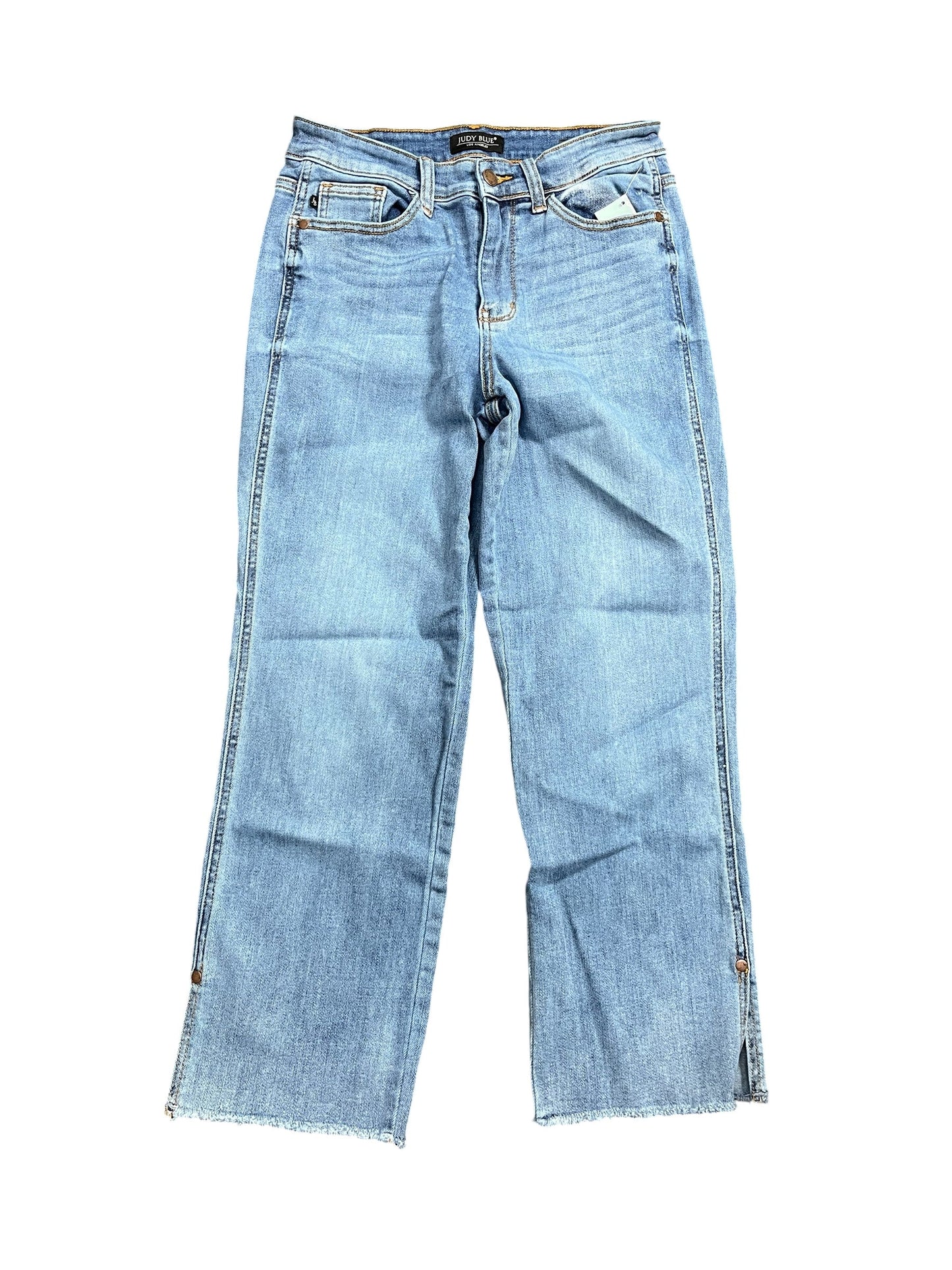 Jeans Straight By Judy Blue In Blue Denim, Size:6