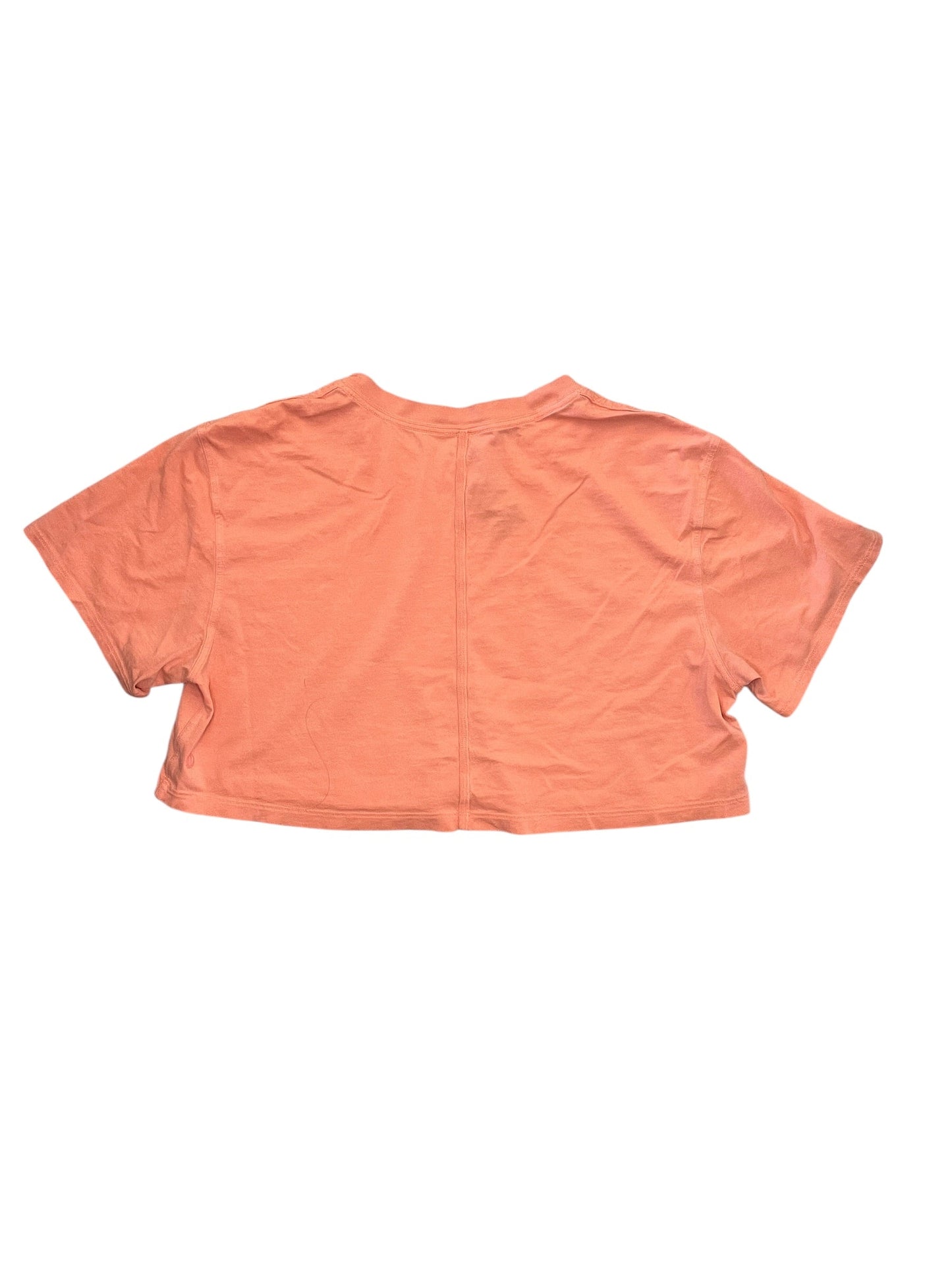 Athletic Top Ss By Lululemon In Orange, Size:S