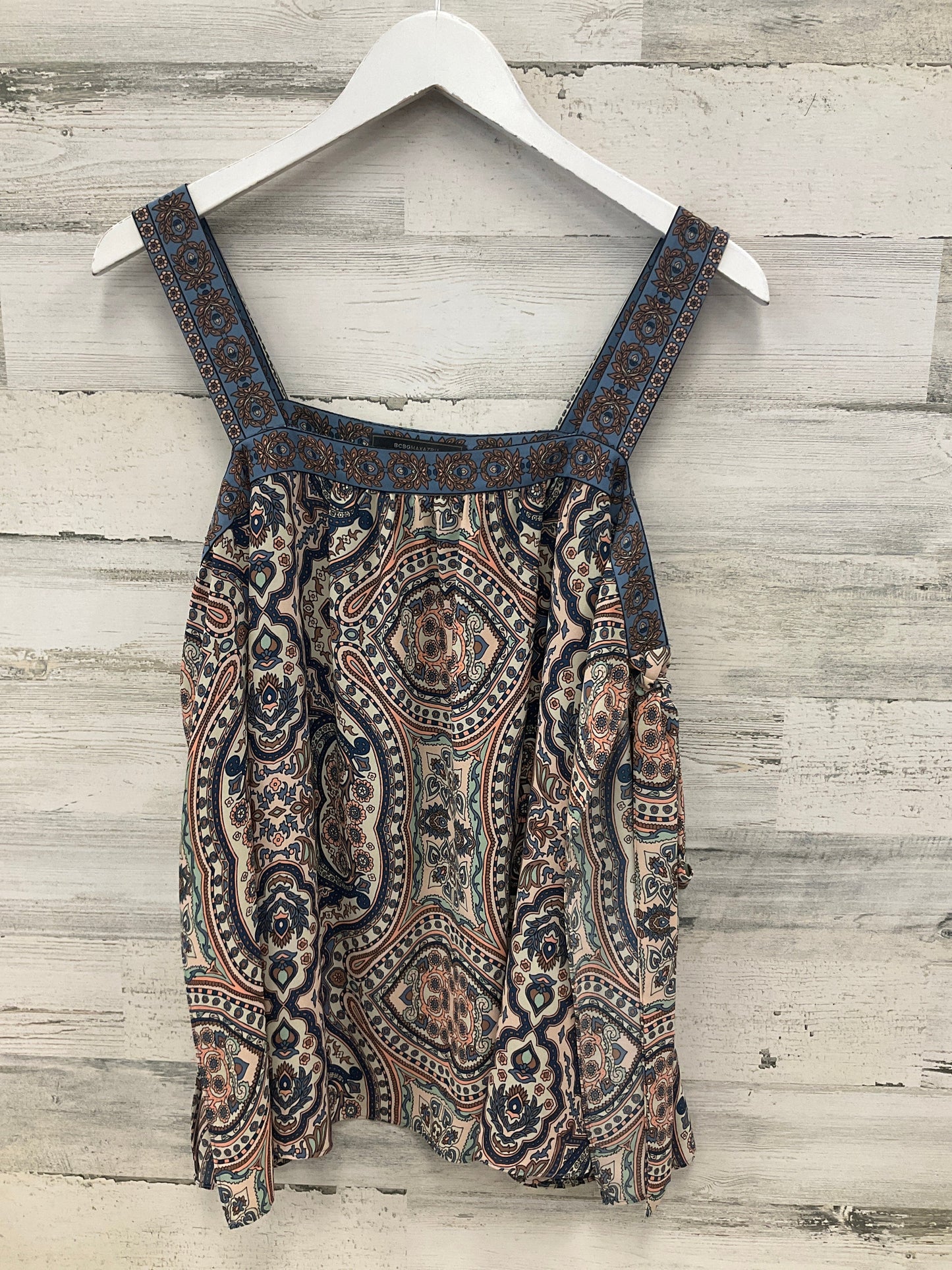 Top 3/4 Sleeve By Bcbgmaxazria In Blue & Orange, Size:S